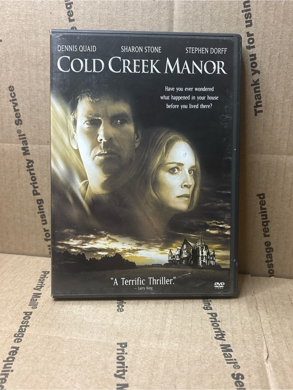 Cold Creek Manor Decorative Wall Art Poster - Black and Gold